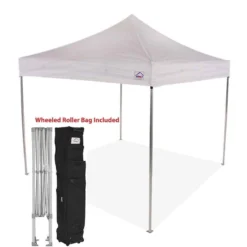 Impact Canopy USA 10x10 Heavy Duty Steel Pop Up Canopy Tent With Roller Bag - CL Canopies