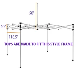 Impact Canopy USA 10x10 Pop Up Canopy Tent Replacement Top
