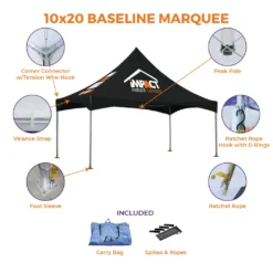Impact Canopy USA Baseline Marquee Canopy Tent Custom Canopies