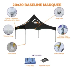 Impact Canopy USA Baseline Marquee Canopy Tent Custom Canopies