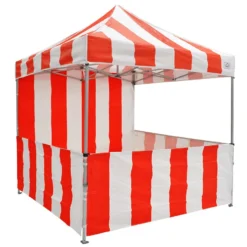 Impact Canopies USA sale 56 Impact Canopy USA 8x8 Carnival Pop Up Canopy Kit - Red & White Striped