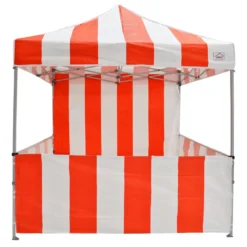 Impact Canopy USA 8x8 Carnival Pop Up Canopy Kit - Red & White Striped