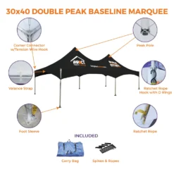 Impact Canopy USA Baseline Marquee Canopy Tent Custom Canopies