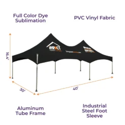Impact Canopy USA Baseline Marquee Canopy Tent Custom Canopies
