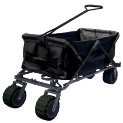 Impact Canopy USA All-Terrain Folding Wagon Collapsible Beach Cart - Standard Size Wagons