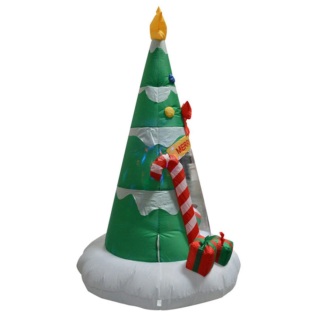 Impact Canopy USA Seasonal Inflatables Inflatable Yard Christmas Decoration, Tree With Santa - 6' Tall - 3' Round 4 Impact Canopy USA Seasonal Inflatables Inflatable Yard Christmas Decoration, Tree With Santa - 6' Tall - 3' Round