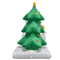 Impact Canopy USA Inflatable Yard Christmas Decoration, Lighted Snowman Family, 8' Wide - 5' Tall