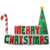 Impact Canopy USA Inflatable Yard Christmas Decoration, Lighted Merry Christmas Sign 6' Long - 5' Tall
