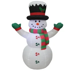 Impact Canopy USA Inflatable Yard Christmas Decoration, Frosty The Snowman, 4' Tall Seasonal Inflatables