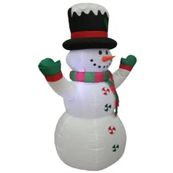 Impact Canopy USA Inflatable Yard Christmas Decoration, Frosty The Snowman, 4' Tall Seasonal Inflatables