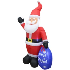 Impact Canopy USA Seasonal Inflatables Inflatable Yard Christmas Decoration, Santa With Merry Christmas Gift Bag - 7' Tall - 4' Wide 7 Impact Canopy USA Seasonal Inflatables Inflatable Yard Christmas Decoration, Santa With Merry Christmas Gift Bag - 7' Tall - 4' Wide