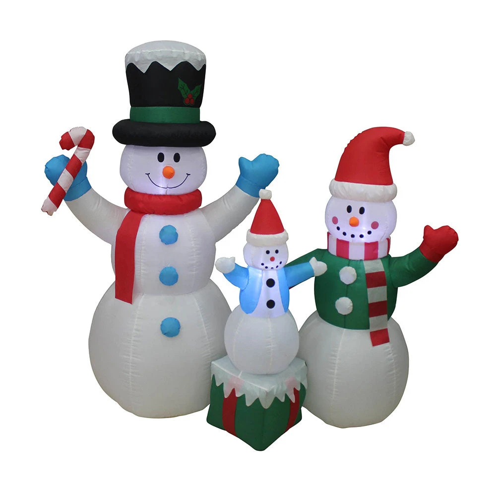 Impact Canopy USA Seasonal Inflatables Inflatable Yard Christmas Decoration, Snowman Family - 5' Tall - 5' Wide 3 Impact Canopy USA Seasonal Inflatables Inflatable Yard Christmas Decoration, Snowman Family - 5' Tall - 5' Wide