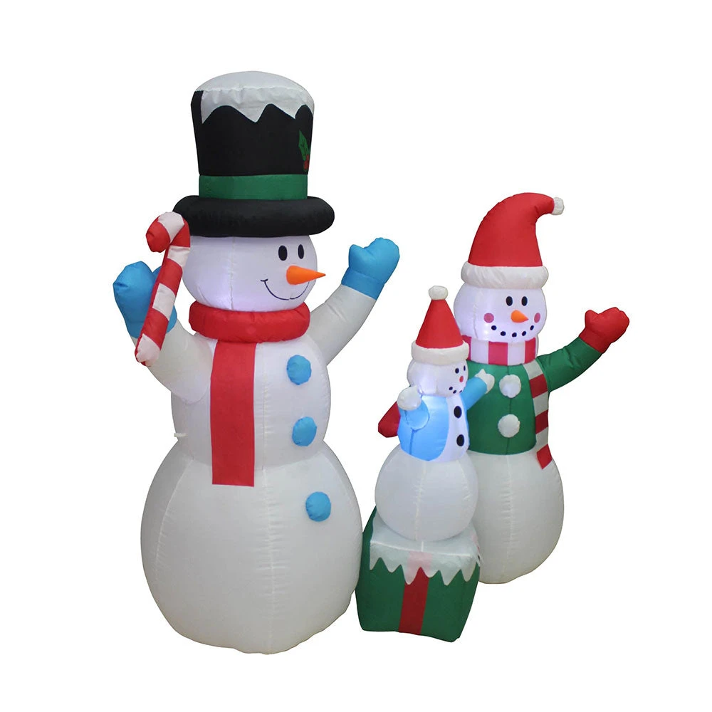 Impact Canopy USA Seasonal Inflatables Inflatable Yard Christmas Decoration, Snowman Family - 5' Tall - 5' Wide 4 Impact Canopy USA Seasonal Inflatables Inflatable Yard Christmas Decoration, Snowman Family - 5' Tall - 5' Wide