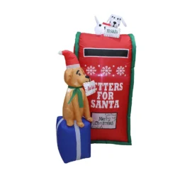 Impact Canopy USA Inflatable Yard Christmas Decoration, Letters For Santa Mailbox - 6' Tall - 3' Wide