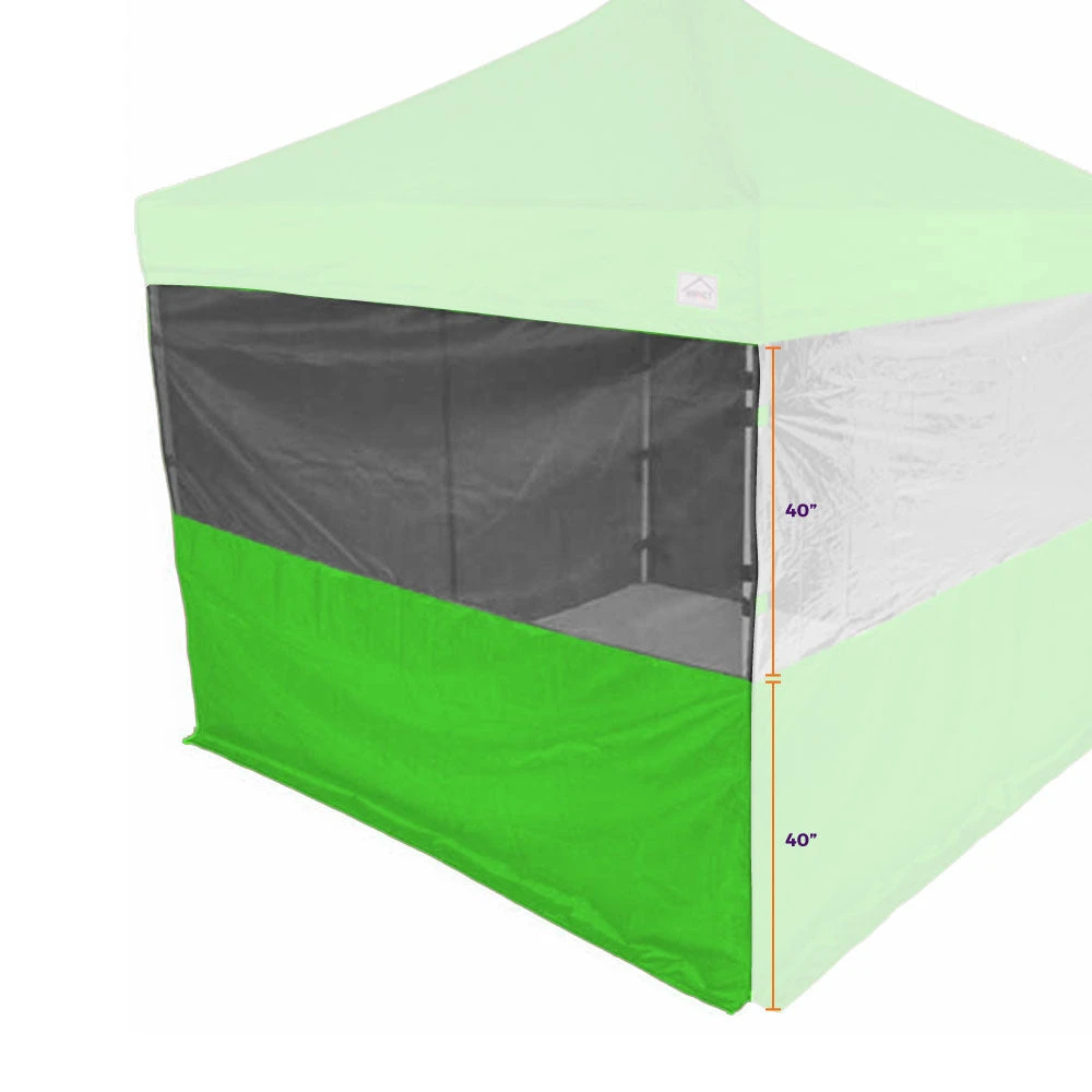 Impact Canopy USA Canopy Accessories 10' Sidewall Half Polyester / Half Mesh 10 Impact Canopy USA Canopy Accessories 10' Sidewall Half Polyester / Half Mesh