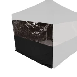 Impact Canopy USA Canopy Accessories 15' Sidewall Half Polyester / Half Clear Protection Shield