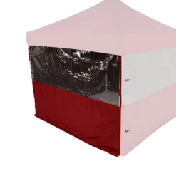 Impact Canopy USA Canopy Accessories 15' Sidewall Half Polyester / Half Clear Protection Shield