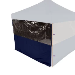 Impact Canopy USA Canopy Accessories 15' Sidewall Half Polyester / Half Clear Protection Shield
