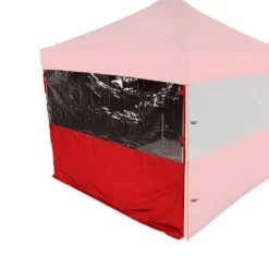 Impact Canopy USA Canopy Accessories 15' Sidewall Half Polyester / Half Clear Protection Shield