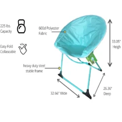 Impact Canopy USA Folding Luna Chair Tables, Chairs, And Umbrellas