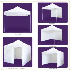 Impact Canopy USA 10x10 Emergency Response Shelter With Medical Wall Canopies