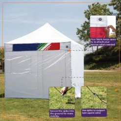 Impact Canopy USA Canopies 10x10 Emergency Response Shelter With Walls / Weight Bags