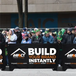 Impact Canopy USA Custom Fencing Custom Printed Freestanding Barrier Sign 18 Impact Canopy USA Custom Fencing Custom Printed Freestanding Barrier Sign