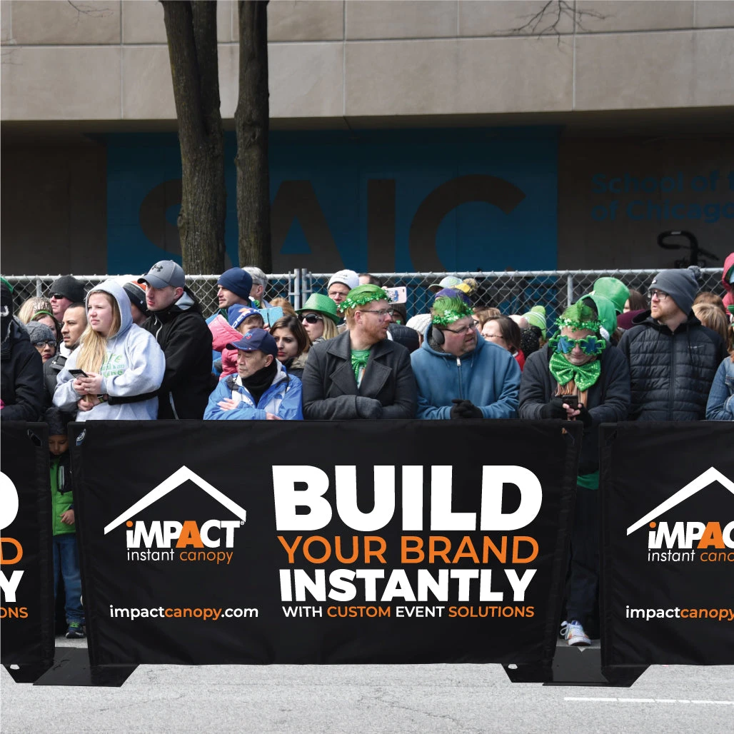 Impact Canopy USA Custom Fencing Custom Printed Freestanding Barrier Sign 6 Impact Canopy USA Custom Fencing Custom Printed Freestanding Barrier Sign