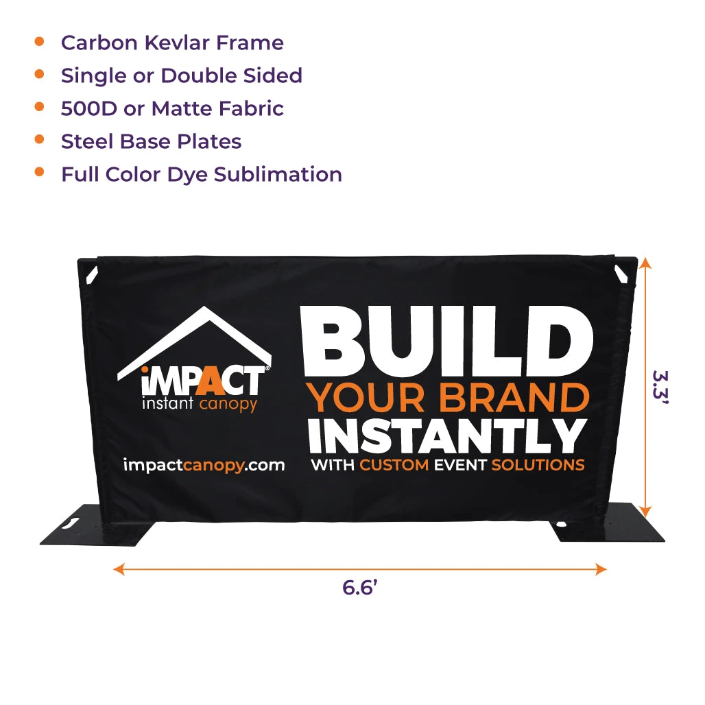 Impact Canopy USA Custom Fencing Custom Printed Freestanding Barrier Sign 5 Impact Canopy USA Custom Fencing Custom Printed Freestanding Barrier Sign