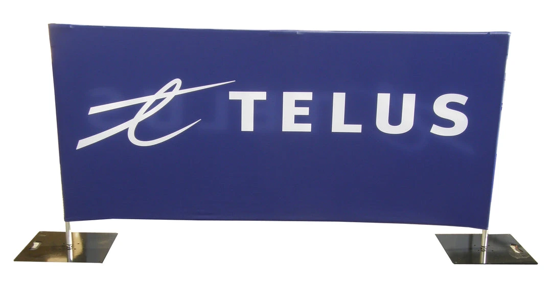 Impact Canopy USA Custom Fencing Custom Printed Freestanding Barrier Sign 8 Impact Canopy USA Custom Fencing Custom Printed Freestanding Barrier Sign