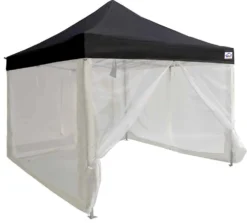 Impact Canopy USA Canopies 10x10 Recreational Grade Steel Pop Up Canopy Tent With Screen Room Enclosure - TL