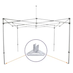 Impact Canopy USA Replacement Parts CL Frame Part B. Steel Foot Pad, Replacement Part