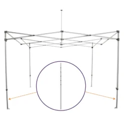 Impact Canopy USA CL Frame Part C. Steel Inner Leg, Replacement Part