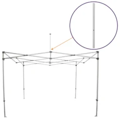 Impact Canopy USA Replacement Parts CL Frame Part N. Steel Peak Pole Lower, Replacement Part
