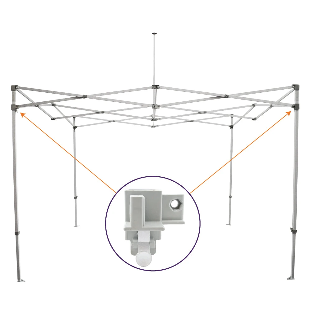 Impact Canopy USA CL / AOL Frames Part G. 2 Way Outer Leg Slider Bracket, Replacement Part Replacement Parts 3 Impact Canopy USA CL / AOL Frames Part G. 2 Way Outer Leg Slider Bracket, Replacement Part Replacement Parts