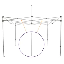 Impact Canopy USA Replacement Parts CL Frame Part L. Steel Truss Bar, Replacement Part