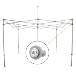 Impact Canopy USA CL Frames Part D. Steel Truss Bar End Connector, Replacement Part Replacement Parts