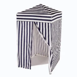 Impact Canopy USA OPEN BOX: 4x4 Navy Blue And White Privacy Cabana Pop Up Canopy Tent Changing Room UNBELIEVABLE DEALS