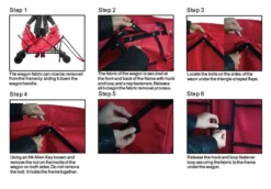 Impact Canopy USA All-Terrain EXTRA LARGE Folding Wagon Collapsible Beach Cart