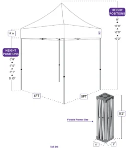 Impact Canopy USA 5x5 Custom Canopy Custom Canopies
