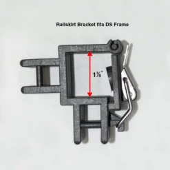 Impact Canopy USA 10' Rail Skirt Half Wall Bar Assembly - Fits Impact DS Frame Or Square Size - 1 1/8"