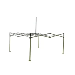 Impact Canopy USA Canopies 10x10 Heavy Duty Folding High Peak Marquee Canopy Tent - 100% Waterproof PVC Fabric - With Sidewalls