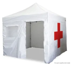Impact Canopy USA 10x10 Emergency Response Shelter With Medical Wall Canopies