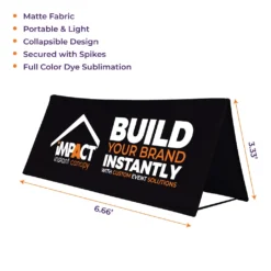 Impact Canopy USA Custom Signs & Banners Custom Matte Display Field Board Sign - Includes Carry Bag