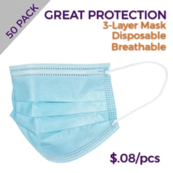 Impact Canopy USA 1 Box Of Disposable Masks - 50 Pack ***FREE SHIPPING WHEN YOU PURCHASE TWO*** Masks & Face Coverings