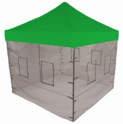 Impact Canopy USA 10x10 Pop Up Canopy Tent With Food Service Vendor Sidewalls With Windows