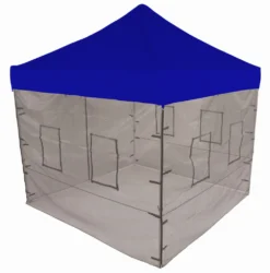 Impact Canopy USA 10x10 Pop Up Canopy Tent With Food Service Vendor Sidewalls With Windows