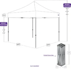 Impact Canopy USA Canopies 10x10 Gazebo Canopy Tent - HW 13 Impact Canopy USA Canopies 10x10 Gazebo Canopy Tent - HW