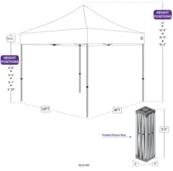 Impact Canopy USA Frames Only 8X12 Industrial Steel Pop Up Canopy Tent Replacement Frame - DS 11 Impact Canopy USA Frames Only 8X12 Industrial Steel Pop Up Canopy Tent Replacement Frame - DS