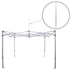 Impact Canopies USA sale 24 Impact Canopy USA ML Frame Part M. Aluminum Peak Pole Upper, Replacement Part